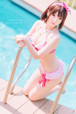 Swimsuit bikini gravure Megumi Kato How to Raise a Saenai Kanojo cosplay014