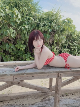 Rin Miyauchi Swimsuit Bikini Gravure Under the Same Sky 2021026