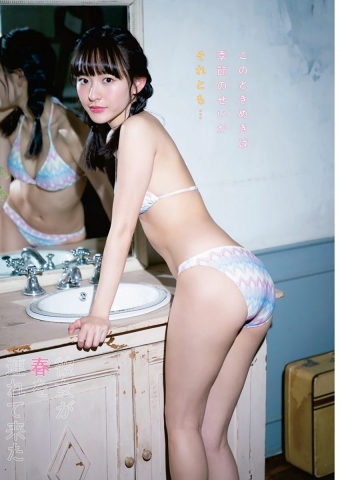 Kanami Takasaki swimsuit bikini gravure Cute girl with genius smile005
