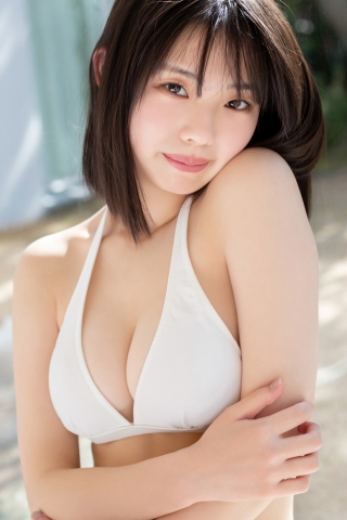 Himena Kikuchi White Swimsuit Bikini Gravure Pure Vol3009