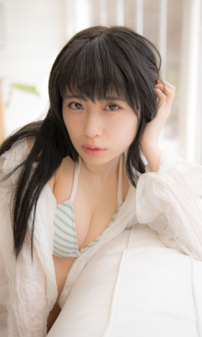 Rin Miyauchi Swimsuit Gravure Black Top Beautiful Girl Vol1014