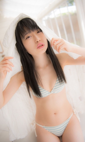 Rin Miyauchi Swimsuit Gravure Black Top Beautiful Girl Vol1015