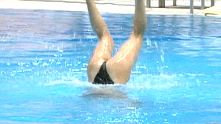 Aoi Aoki swimsuit swimsuit image Synchronized with the first round of the Olympic Games079