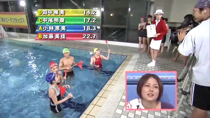 Masami Tanaka Red Swimming Costume004
