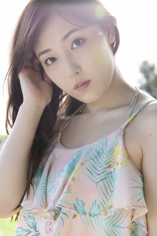 In a tropical country Morning Musumes swimsuit gravure016