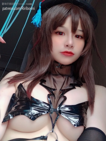 Sexy Black Bikini Hutao Hara God Cosplay019