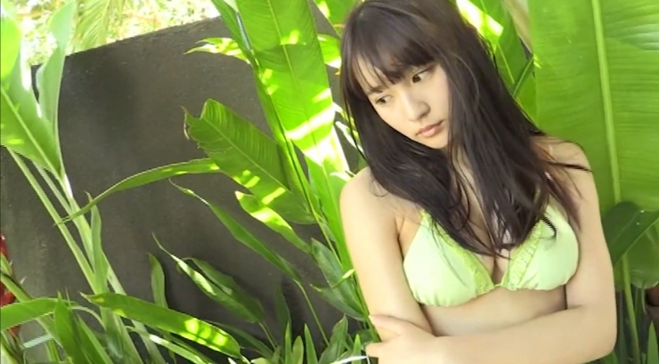 Rina Asakawa Green Bikini025