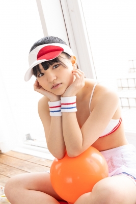 Hinako Tamaki White Swimsuit Tennis Girl024