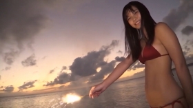 Nanami Sakira Fireworks in bikini on a red day at the beach003