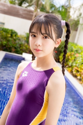 Mao Imaizumi Swimming Race Swimsuit Image Purple arena arena Vol1023