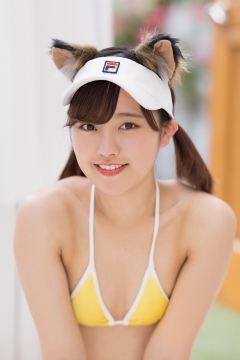 Katsuki Anju Swimsuit gravure Tennis girl043