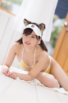 Katsuki Anju Swimsuit gravure Tennis girl044