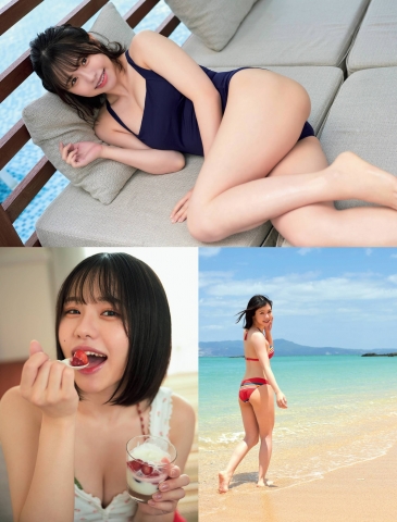 Kaho Sato the bewitchingly cute queen shows off her enchanting smile in Okinawa002