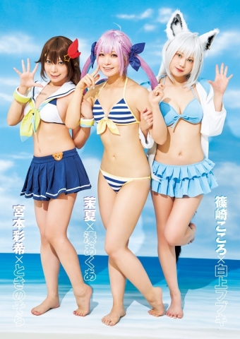 Hololive cosplay swimsuit bikini gravure Enako Iori Moe Kokoro Shinozaki Ayaki Miyamoto Maatsu020