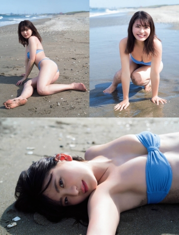 Nanmi Yamada bikini looks great on a summer girl002