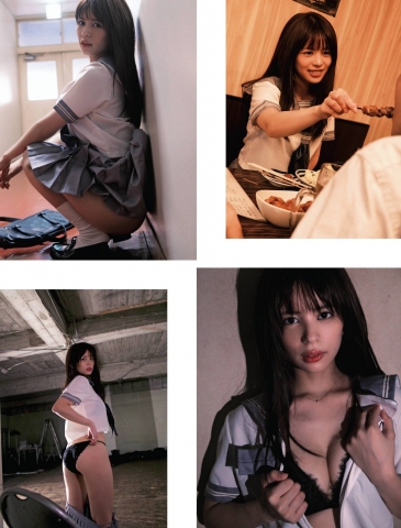 Aya Yoshizaki appeared in a sailor suit001