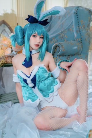 Bunny Girl Hatsune Miku White Rabbit ver Erotic Cosplay Sexy Cosplay 019