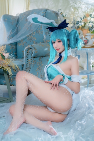 Bunny Girl Hatsune Miku White Rabbit ver Erotic Cosplay Sexy Cosplay 020