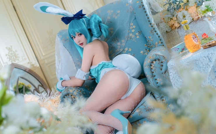 Bunny Girl Hatsune Miku White Rabbit ver Erotic Cosplay Sexy Cosplay 022