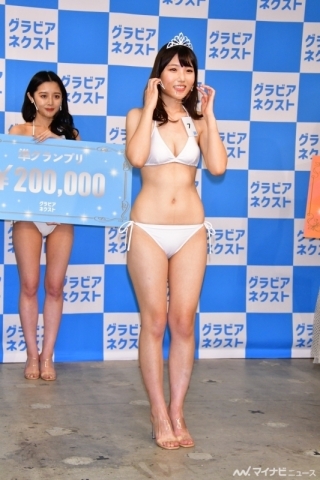 Gravure Next 2021 Press Conference White Swimsuit Bikini Lemon Graduates Hina Shimizu Yuki003