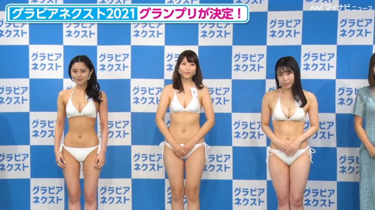 Gravure Next 2021 Press Conference White Swimsuit Bikini Lemon Graduates Hina Shimizu Yuki030