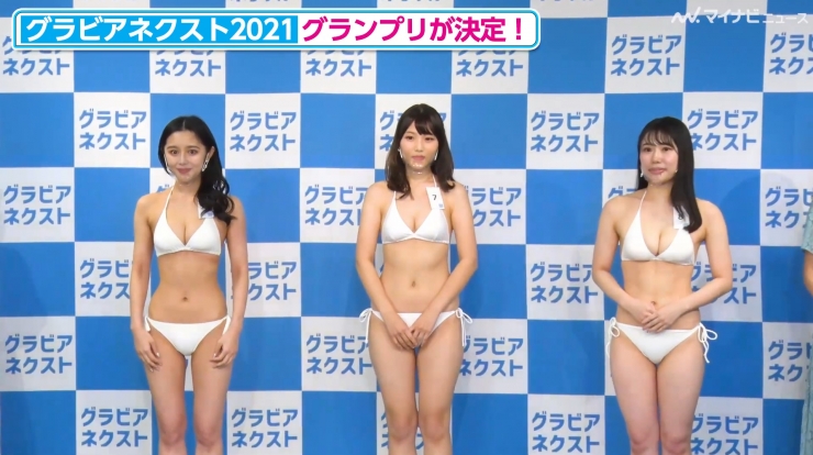 Gravure Next 2021 Press Conference White Swimsuit Bikini Lemon Graduates Hina Shimizu Yuki031
