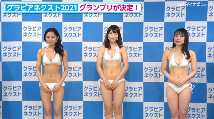 Gravure Next 2021 Press Conference White Swimsuit Bikini Lemon Graduates Hina Shimizu Yuki032