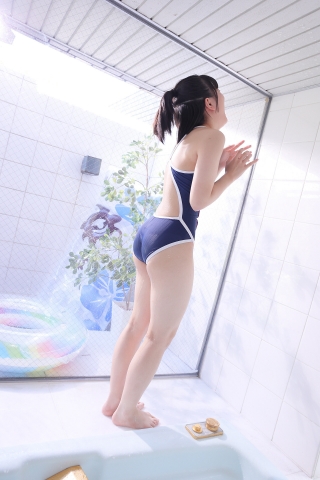Hinako Tamaki Swimming Race Swimsuit Bathroom Shower Water Gun Beautiful Girl Arena031