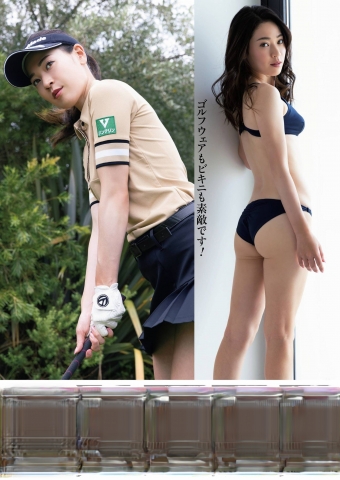 Makoto Takemura the No1 beauty in golf in her first bikini004