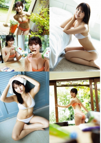 Maki Shinkai in a Narumi Sky Bikini Lets admire the gravurean body line002