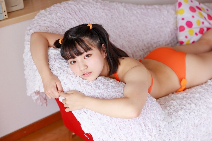 Hinako Tamaki Orange Bikini Swimsuit039