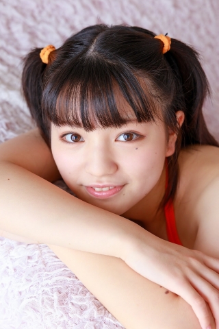 Hinako Tamaki Orange Bikini Swimsuit043