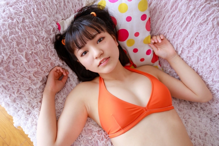 Hinako Tamaki Orange Bikini Swimsuit050