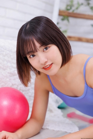 Anju Kouzuki Leotard Swimsuit Purple068