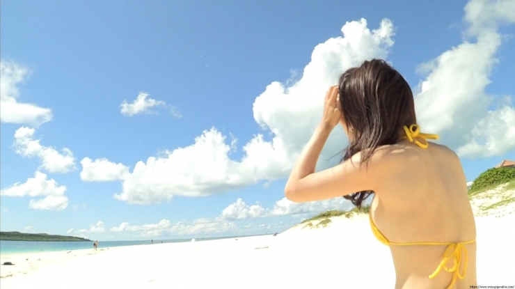 Aima Ito Yellow Bikini Beach081