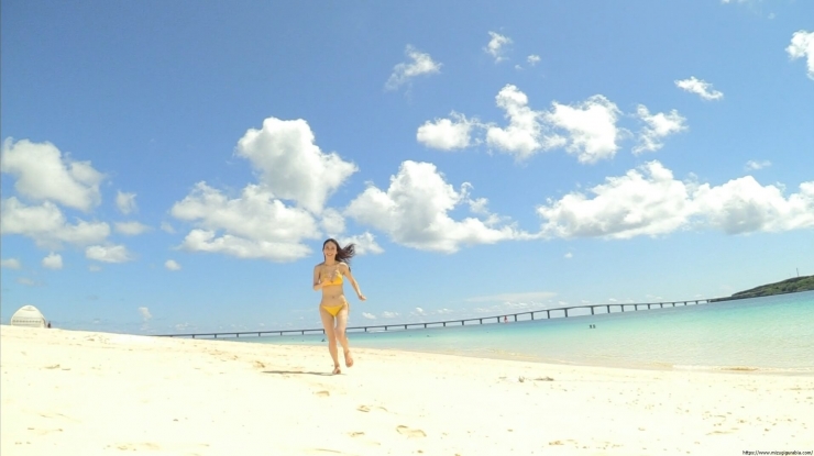 Aima Ito Yellow Bikini Beach103