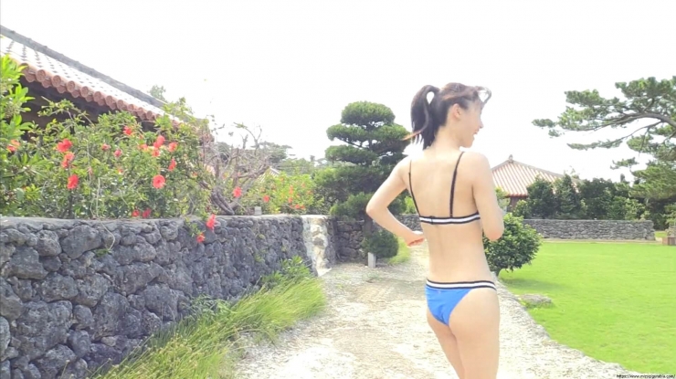 Aima Ito Blue Bikini019
