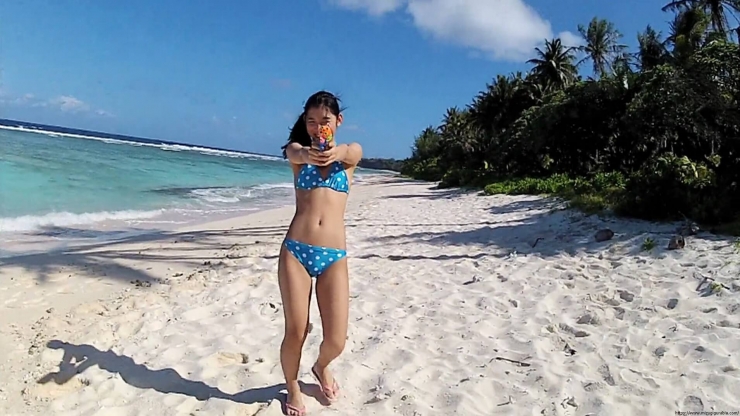 Risako Ito Water gun in swimsuit Polka dot bikini19