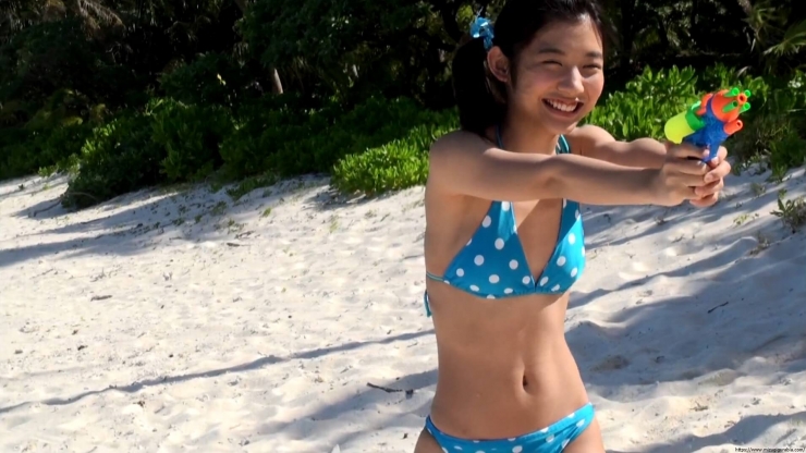 Risako Ito Water gun in swimsuit Polka dot bikini24