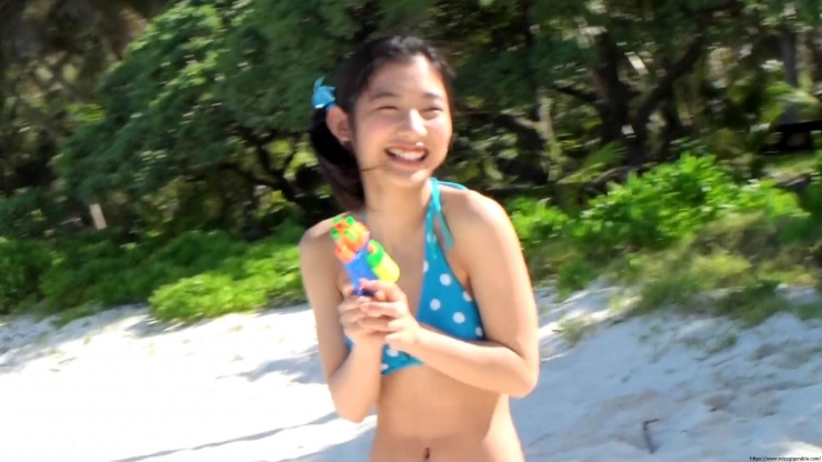 Risako Ito Water gun in swimsuit Polka dot bikini26