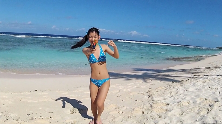 Risako Ito Water gun in swimsuit Polka dot bikini32