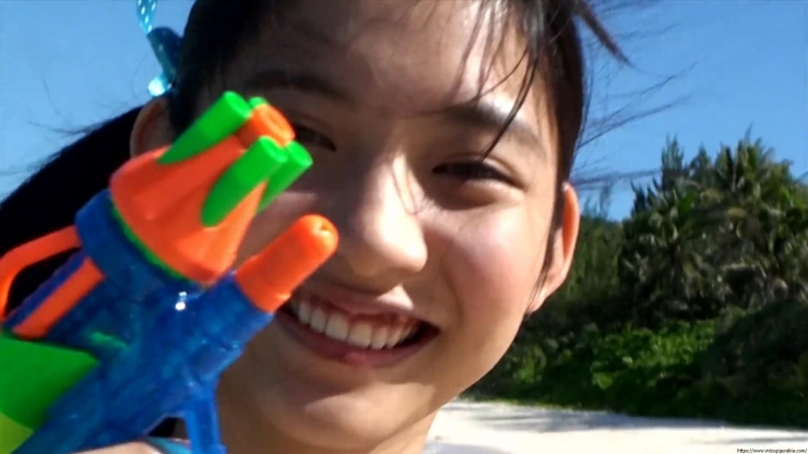 Risako Ito Water gun in swimsuit Polka dot bikini61