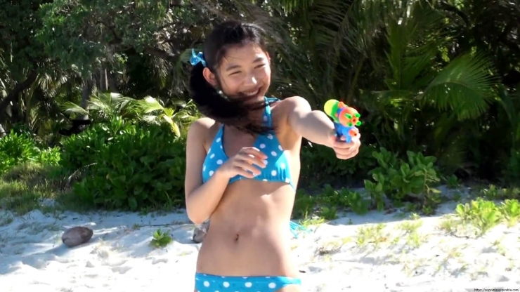 Risako Ito Water gun in swimsuit Polka dot bikini79