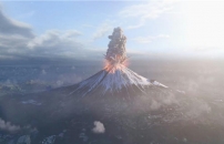 富士山が爆発