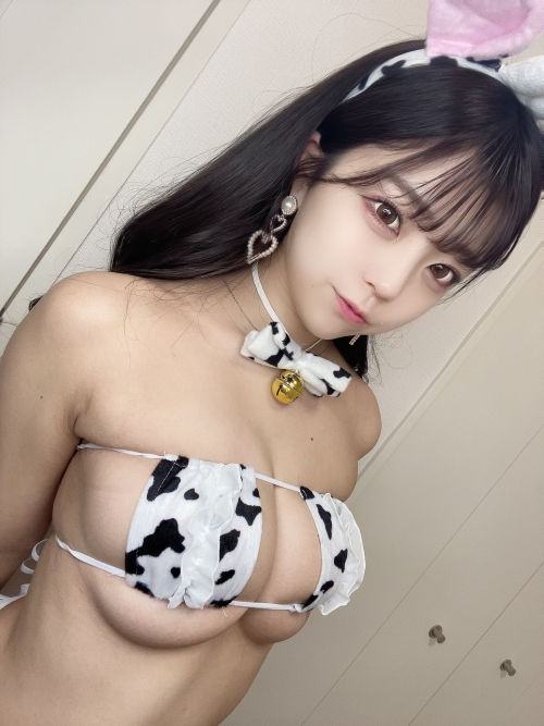 牛柄ビキニ・Milk-Girl Cosplay マイクロビキニコスプレ画像 34