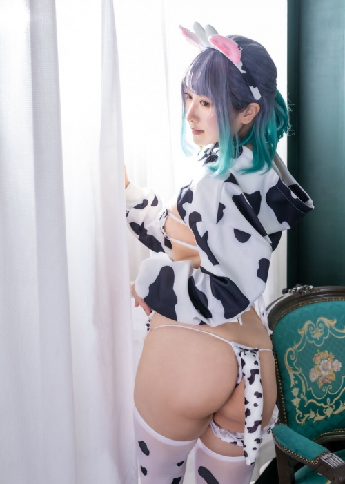 牛柄ビキニ・Milk-Girl Cosplay マイクロビキニコスプレ画像 62