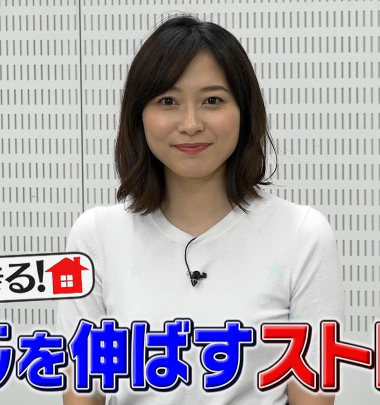 久冨慶子アナ　巨乳をTシャツ姿で突き出す（おっぱい）キャプ・エロ画像１０